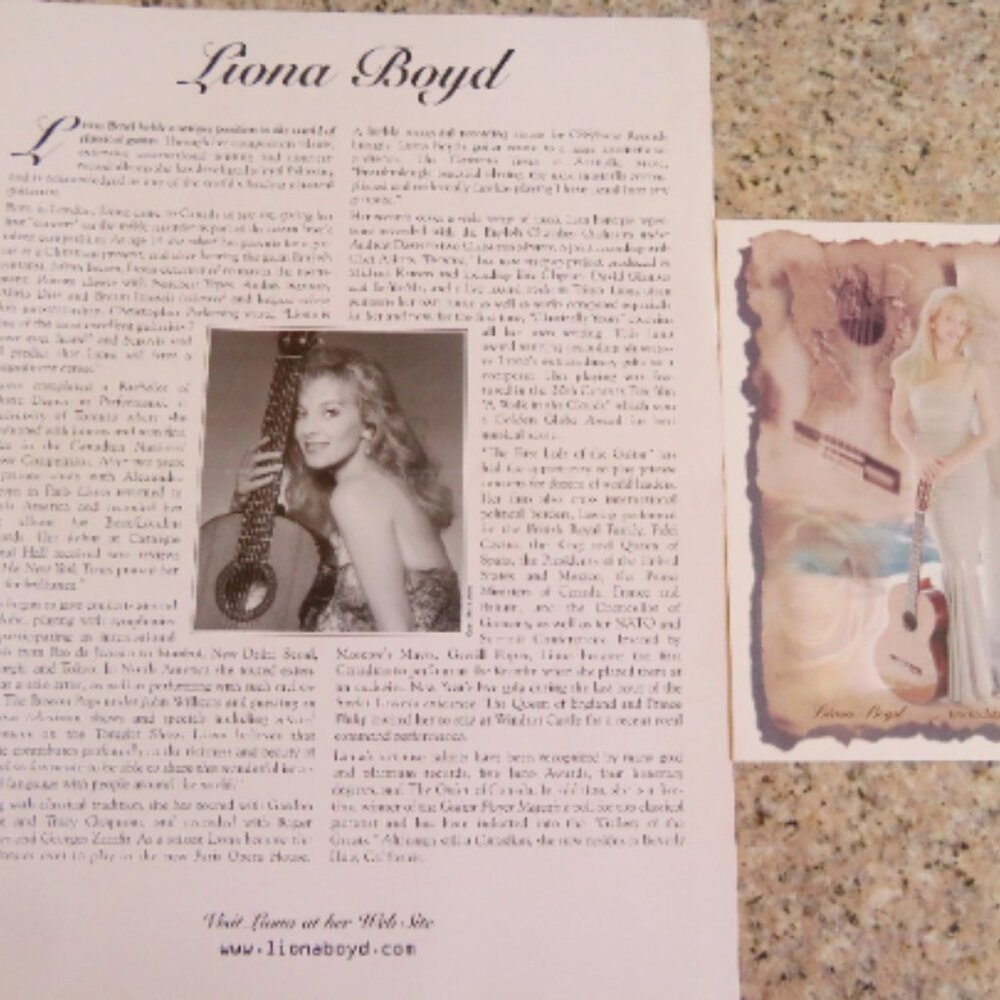 Signed Liona BOYD Book Memoir Music Hardback 1998 (B52) - Picture 3 of 4